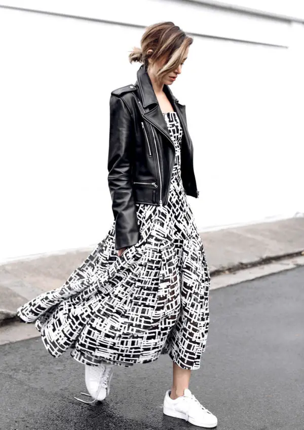 5-printed-skirt-with-leather-jacket
