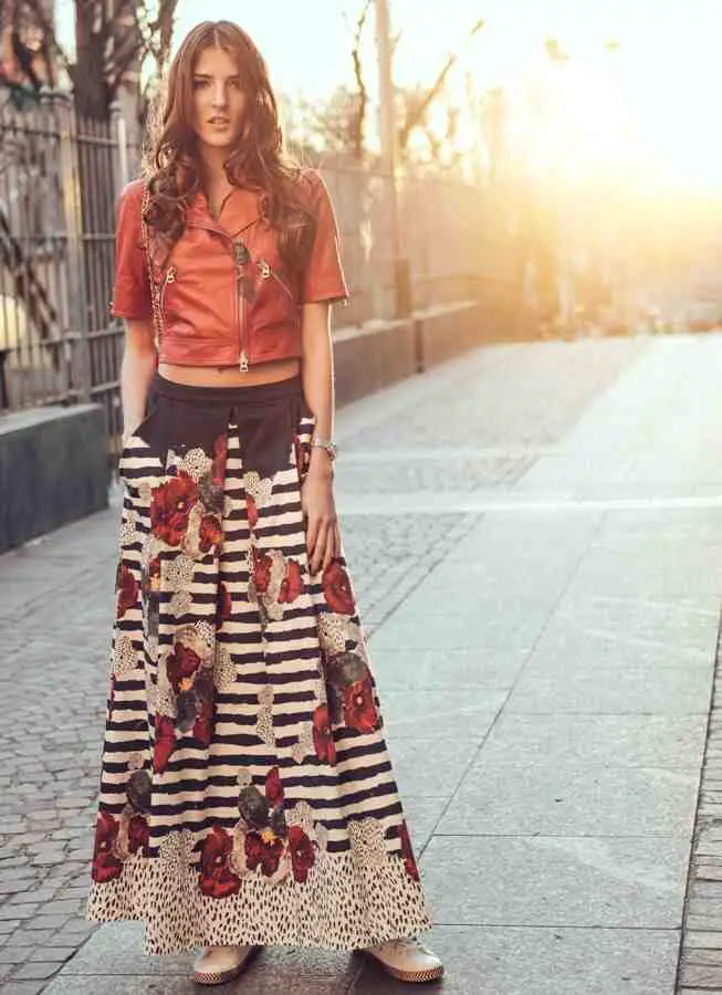 5-vintage-floral-print-maxi-skirt-with-leather-top