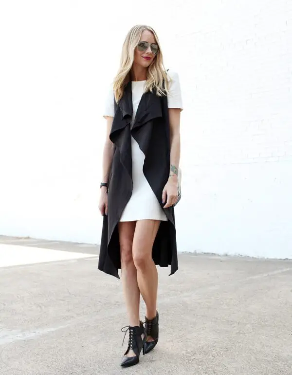 6-statement-boots-with-white-dress-and-flowy-vest