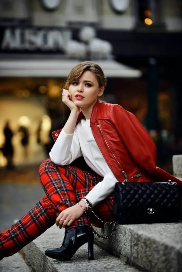 7-red-leather-jacket-with-tartan-pants