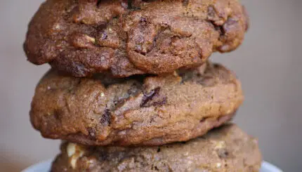 triple-chocolate-chunk-cookies