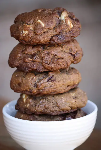 triple-chocolate-chunk-cookies