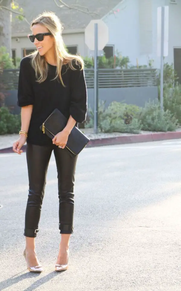 black-and-silver-outfit-metallic-shoes