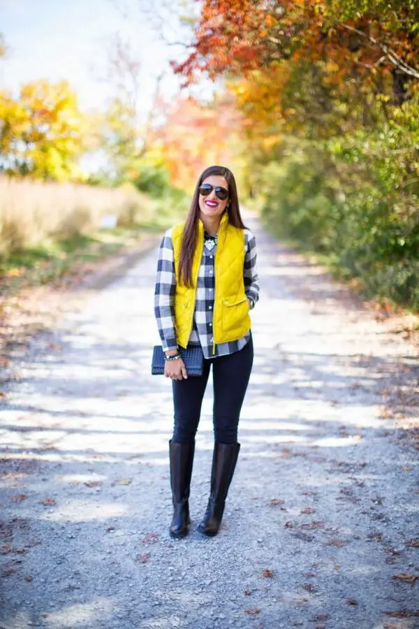 checkered-shirt-and-vest