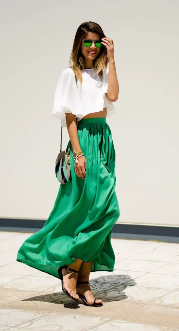 emerald-green-maxi-skirt