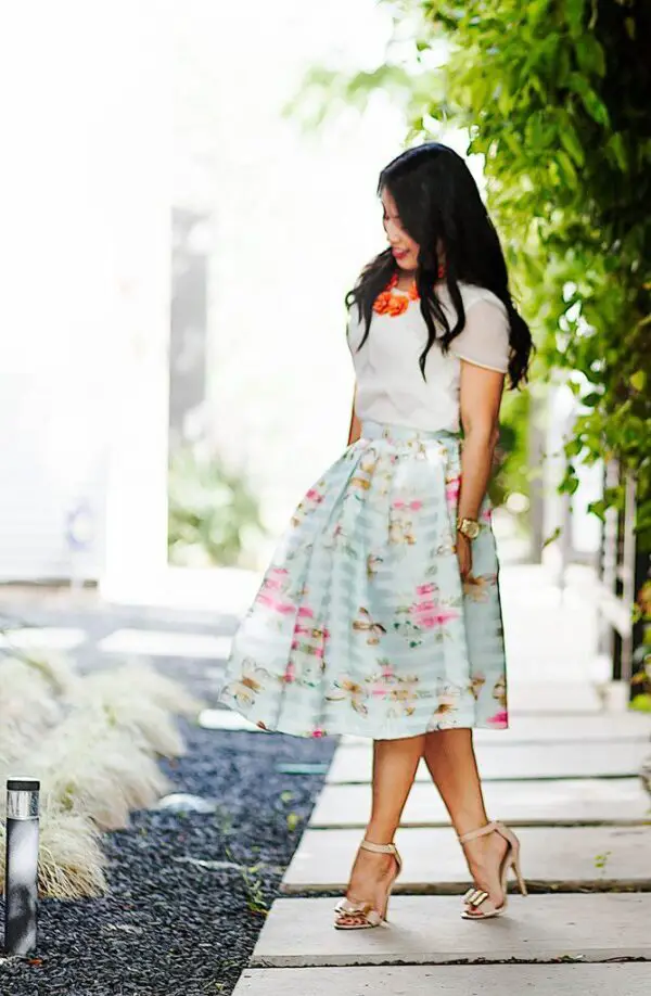 floral-knee-length-skirt