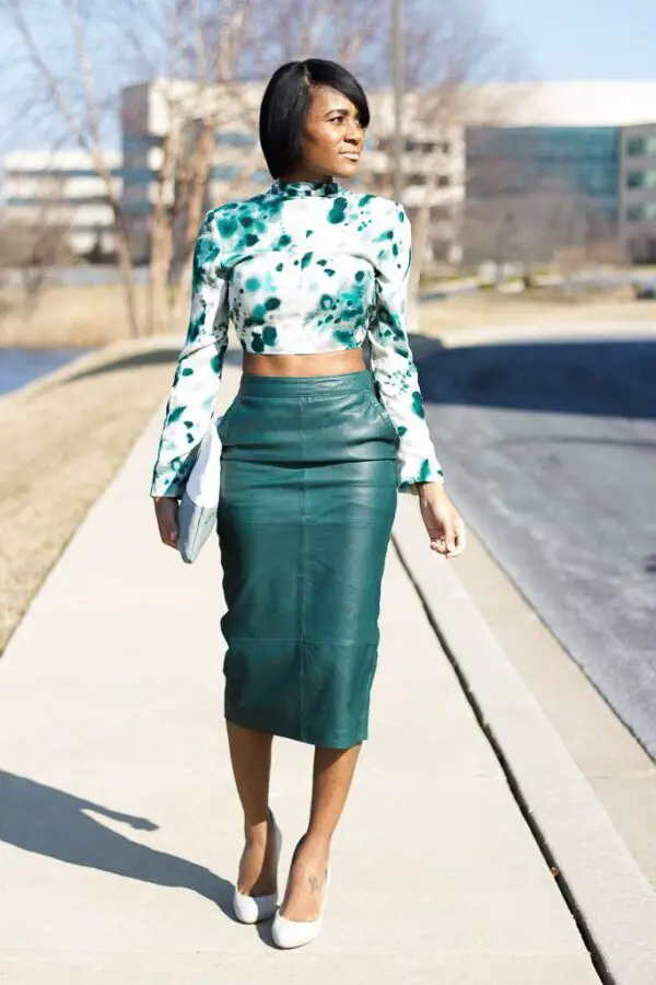 green-crop-top-and-skirt