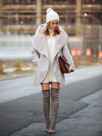 Sweaterdress + Tights + Boots = Perfect winter outfit : r