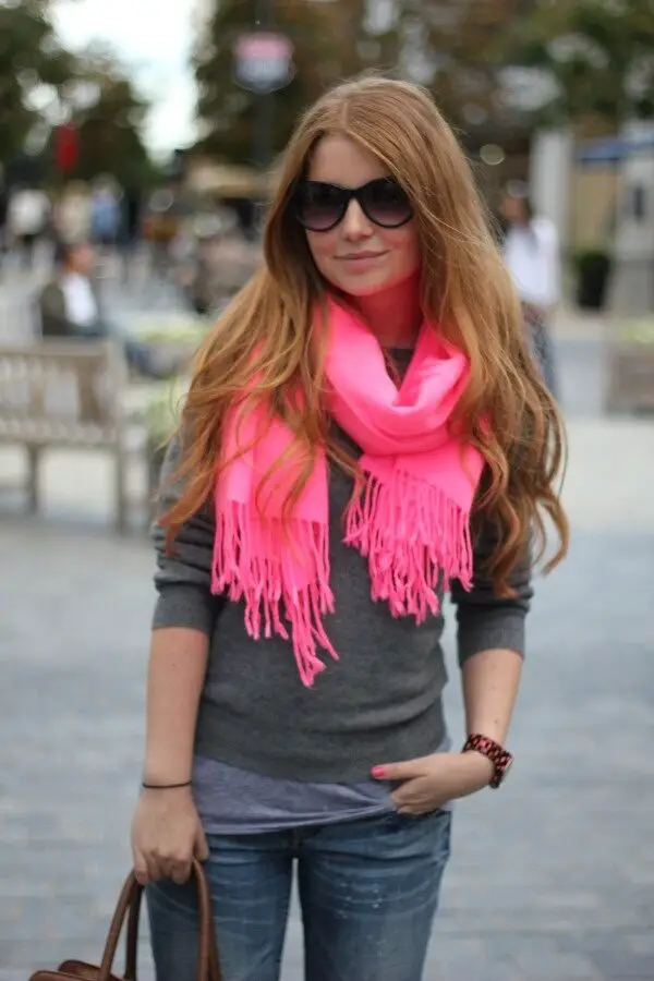 neon-pink-scarf