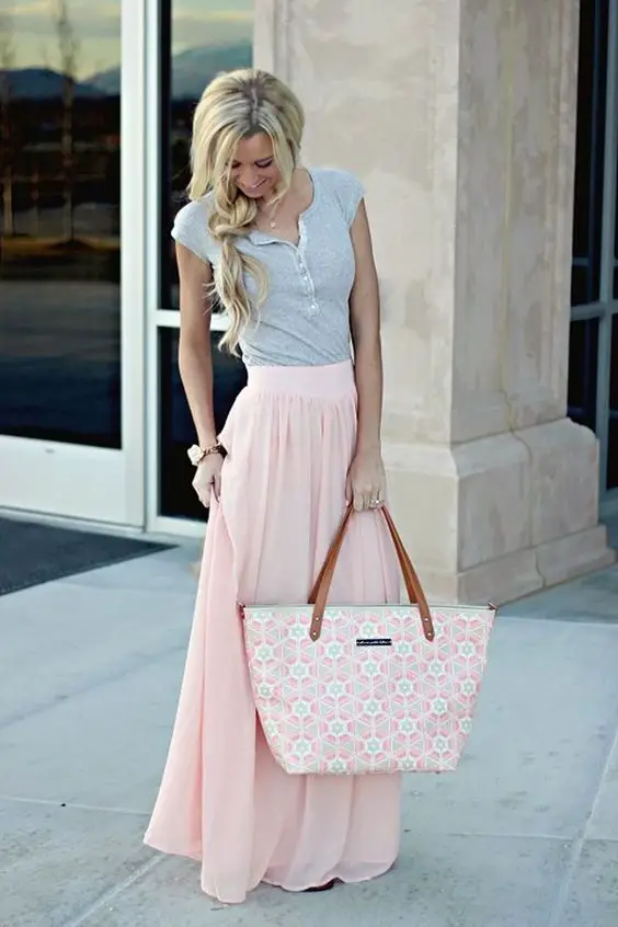 neutral-gray-top-and-pink-skirt-candy-hue