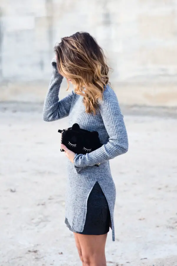 slitted-sweater-dress-and-miniskirt-1
