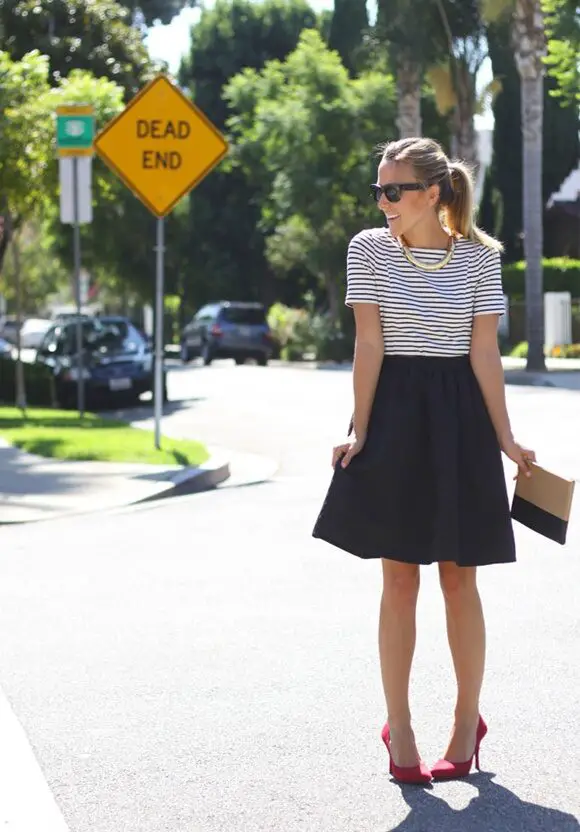 striped-shirt-full-skirt