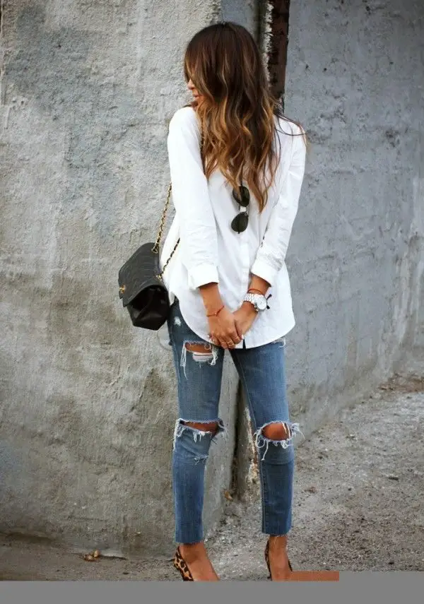 white-top-and-distressed-jeans